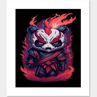 warrior panda Posters and Art